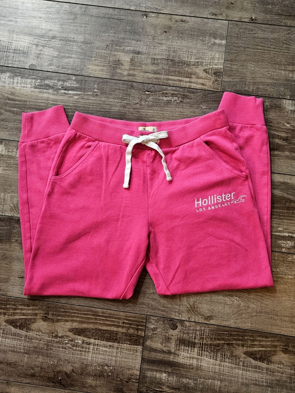 HOLLISTER Hot Pink Jogger Sweatpant Size Medium - Flawed